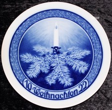 1922 ROSENTHAL WEIHNACHTSTELLER "DURCH DORNEN ZUM LICHT" TOP ANTIK 1. WAHL