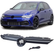 Sport Kühlergrill mit Chromleiste beleuchtet für VW Golf 8 ab 2019