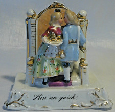 Vintage Keramik German Pottery Verkleidung Paar Kiss Me Quick Made in Germany