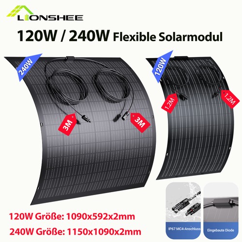 Flexibel solarmodul 120w 240w - solarmodul,