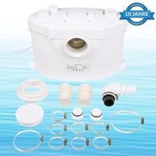 Hebeanlage 400W Abwasserpumpe Kleinhebeanlage Fäkalienpumpe Sanitär WC Häcksler