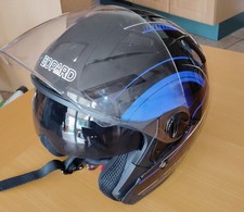 Rollerhelm Gr. XXL LEOPARD mit Visier Motorradhelm 