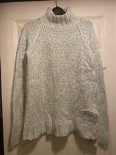 OXBOW Vintage Damen Pullover Mohair Mischung Größe 5 helleisblau