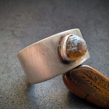 Vintage Designer Ring Sterling Silber 925 Silberschmiedearbeit RG 70