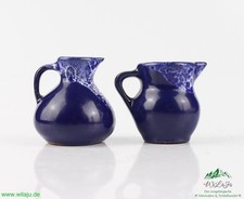 Kohren Keramik 2er Set Mini Krüge Deko Laufglasur Landhausstil Bauernhaus