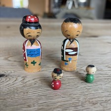 Kokeshi Familie 4 Figuren
