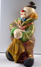 Clownfigur aus Ton, dekorativ