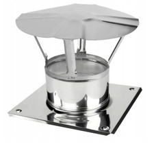 Regenhaube Schornsteinabdeckung Edelstah Mit Bodenplatte Schornsteinschutz 