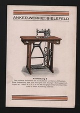 BIELEFELD, Prospekt 1920, Ankerwerke AG Anker Nähmaschinen-Tisch