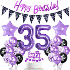 Lila Luftballon 35. Geburtstag