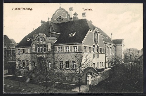 Ansichtskarte aschaffenburg - ansichtskarte,