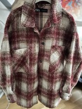 Zara Damen Hemd Jacke Kariert