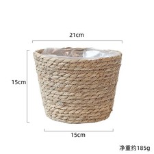 Stroh Blumentopf Rattan Korb