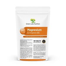 Magnesium + Vitamin B6 Tabletten – Muskeln, Nerven, Müdigkeit & Energie Support