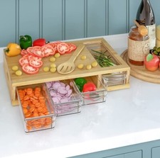 Bambus Schneidebrett mit 4