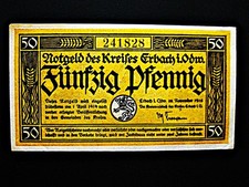 Erbach  50 Pfennig  1918  unc.