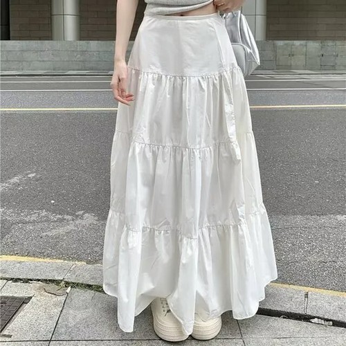 Plissee linie boho maxirock - a-linie,