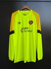 Heart Of Midlothian FC 2023 Umbro Torwarttrikot XXL Langarm Neongelb
