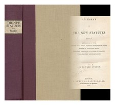 SUGDEN, EDWARD BURTENSHAW (1781-1875) Ein Essay über die neuen Statuten; in B...