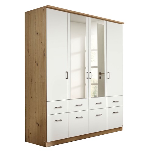Kleiderschrank alpinweiß - kleiderschrank,