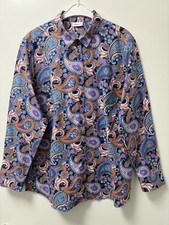 Da.Bluse  1/1 A. v. "  Walbusch "  Gr. 46     Paisley gemustert     NEU