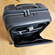 Samsonite Kabinen Trolley 4 Rollen-Spinner mit Laptopfach in dark metallic blue