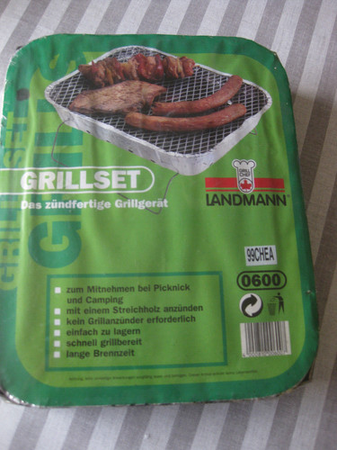 Einweggrill grillkohle - einweggrill,