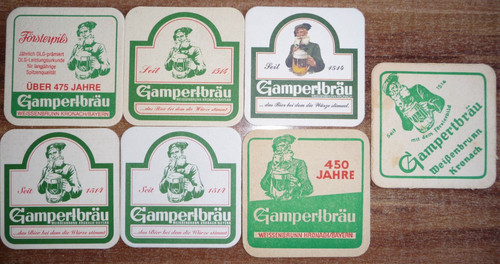 Bierdeckel franken gampert - bierdeckel,