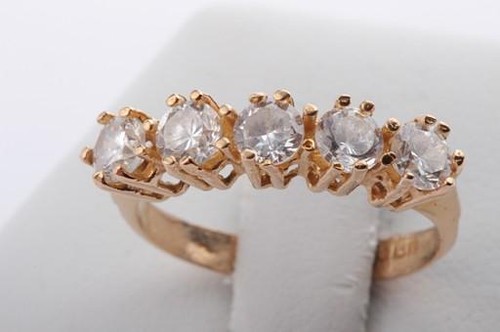 Kristall ring 22k karat - kristall,