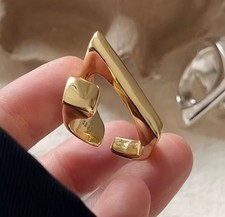 Edler Gold Ring - 925 SILBER Zirkonia - 54 56 58 60 61 62 - Pavé Cluster Band