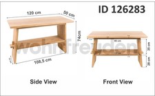 Teakholz Waschtisch 120 cm