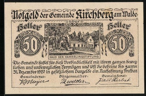 Notgeld kirchberg 1920 50 - 1920,,