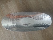 Dekoschale Deko Tischdeko Schale Aluminium Silber 