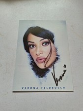 Karte Verona Feldbusch (Schauspielerin) mit Autogramm - ORIGINAL