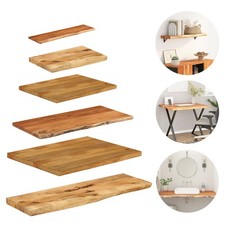 Tischplatte Live Edge Holztischplatte Wandregal  Ersatztischplatte Massivholz