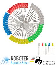 100 x Leuchtdiode LED 3mm - weiss, rot, gelb, blau, grün Modellbau Arduino