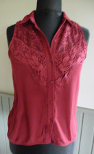 Bluse  H&M  Gr. 34   Weinrot