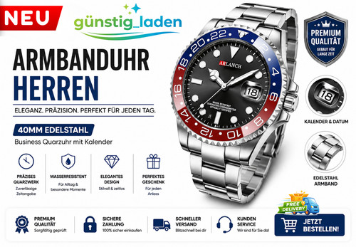Herren armbanduhr mit datum - herren,