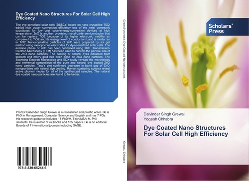 Dye coated nano - coated, for