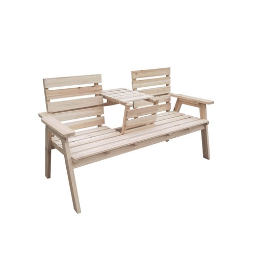 Gartenbank mit integr - , tisch