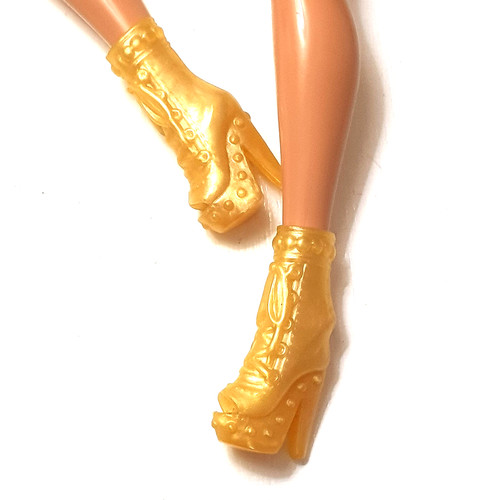Barbie style schuhe gelb gold - style,