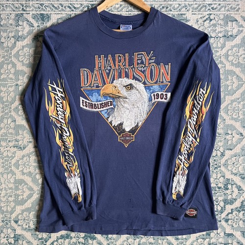Harley davidson langarm flames - harley,