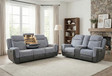 Liegesofa Set 3+2 LED Wireless