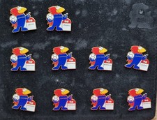 WM 1998 FRANKRECH 10 PIN's  mit Maskottchen FOOTIX & AUSTRAGUNGSORTE SELTEN