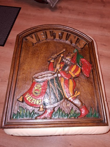 Brauerei schild veltins holz - brauerei,