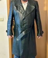 Herren Ledermantel Lang