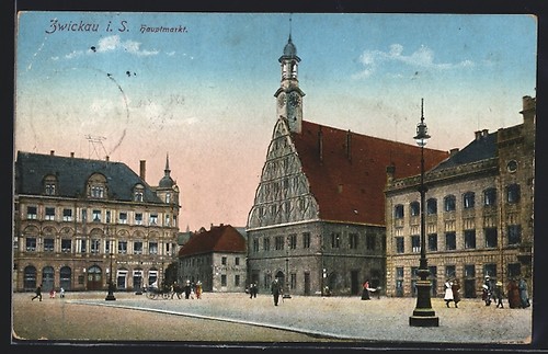 Ansichtskarte zwickau s - ansichtskarte,