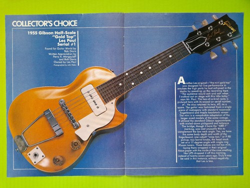 Gibson half scale gold top - gibson, top"