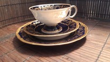 Weimar Porzellan Sammeltasse Kaffeegedeck Kobalt Dora 3 Teile