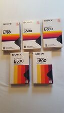 Video-Cassetten,  Betamax,  Sony,  5 Stück , L-500 und L-750